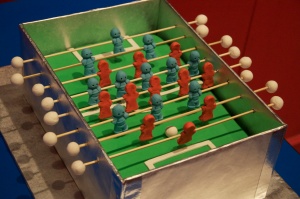 Foosball table cake by Erendira Mora-Brumley