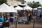 Vendors and attendees at the Roswell Arts Festival